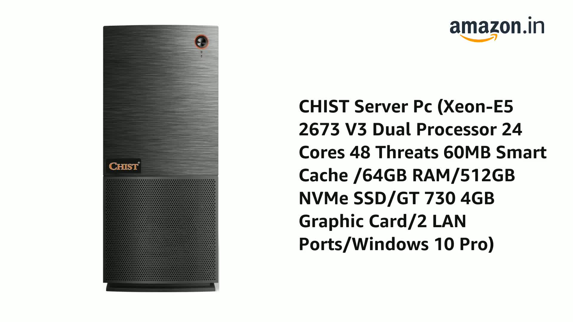 CHIST Server Pc Xeon-E5 2680 V4 Dual Processor 28 Cores 56 Threads
